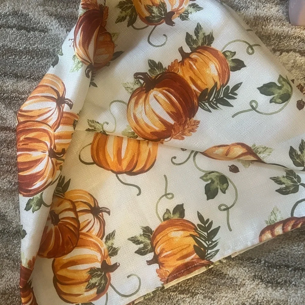 Autumn Pumpkin Print Fabric